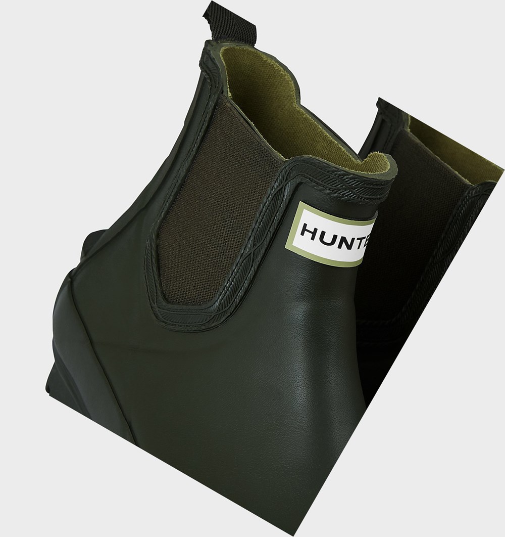 Botas Chelsea Hunter Norris Feminino Verde Oliva Escuro | TBUNKM214