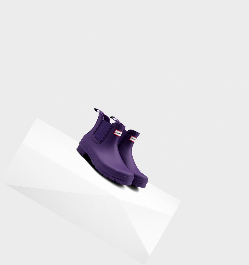 Botas Chelsea Hunter Original Feminino Azuis Roxo | PJKFIQ295