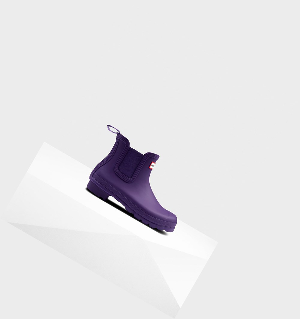 Botas Chelsea Hunter Original Feminino Azuis Roxo | PJKFIQ295