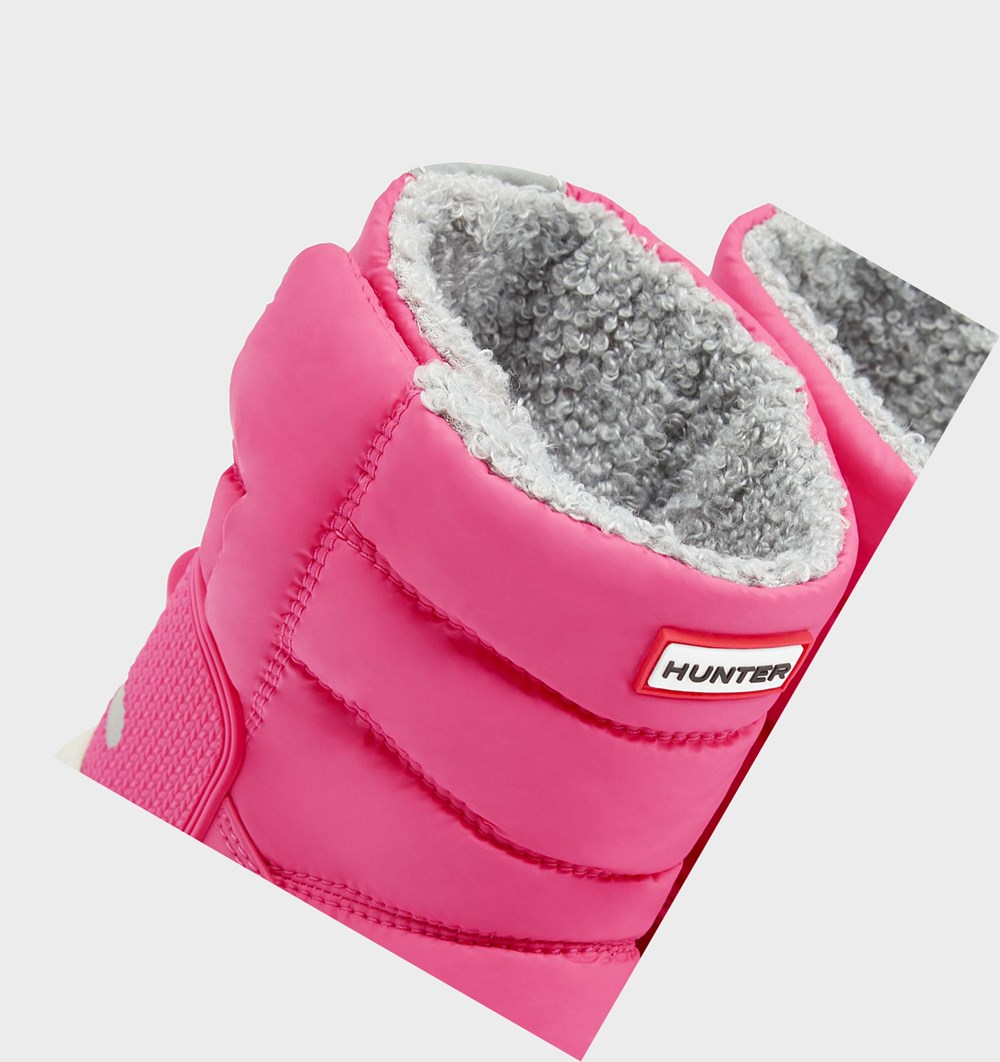 Botas de Neve Hunter Original Big Insulated Criança Luz Rosa | LPIJTB829