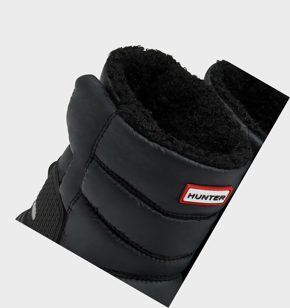 Botas de Neve Hunter Original Big Insulated Criança Pretas | IEPNTF376