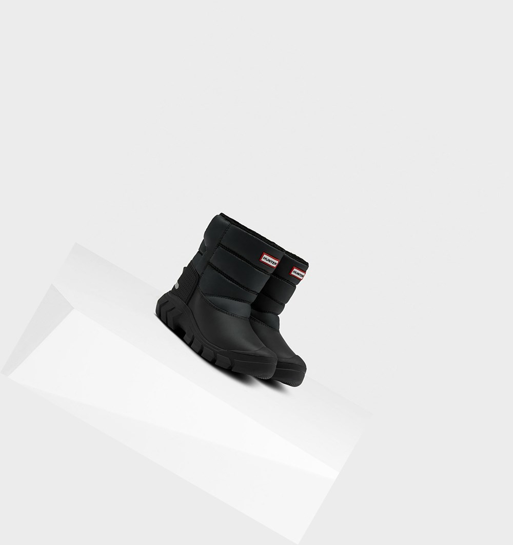 Botas de Neve Hunter Original Big Insulated Criança Pretas | IEPNTF376