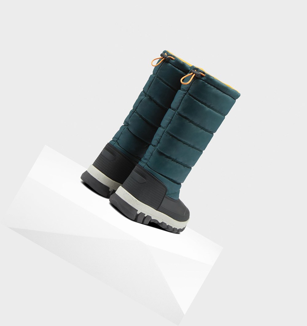 Botas de Neve Hunter Original Insulated Tall Feminino Verdes Cinzentas | DCZWLB035