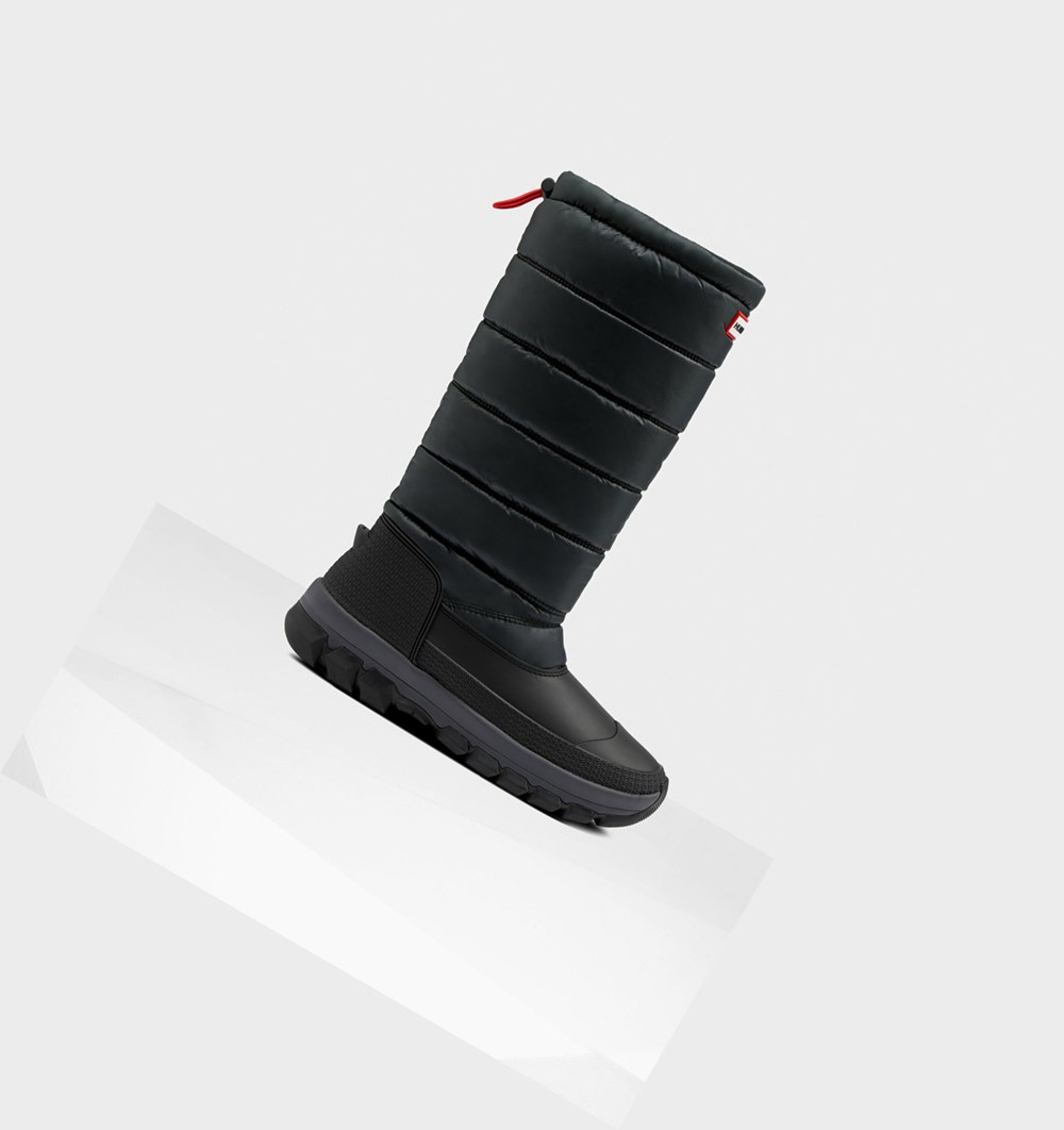 Botas de Neve Hunter Original Insulated Tall Feminino Pretas | ONAZCV047