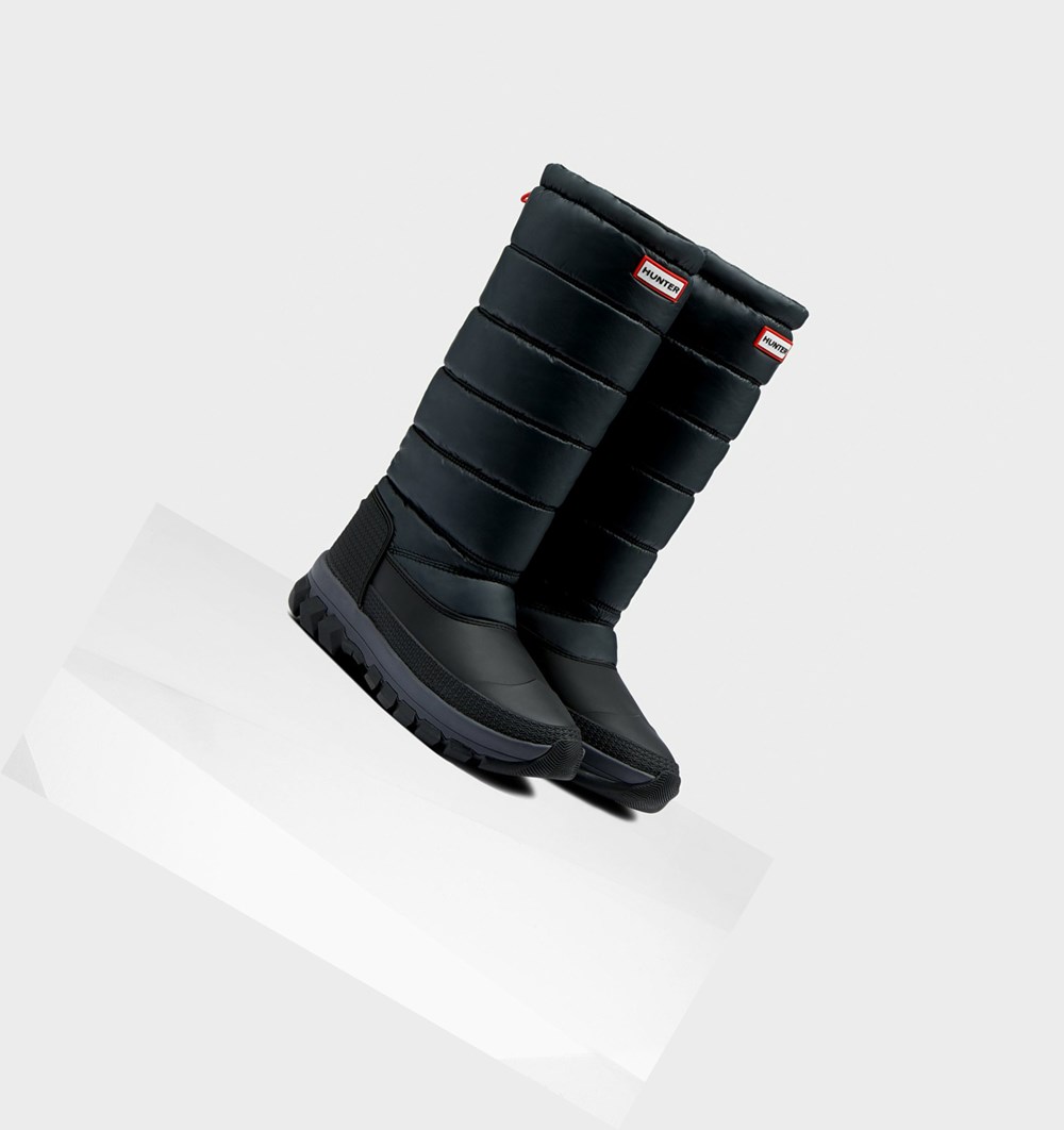 Botas de Neve Hunter Original Insulated Tall Feminino Pretas | ONAZCV047