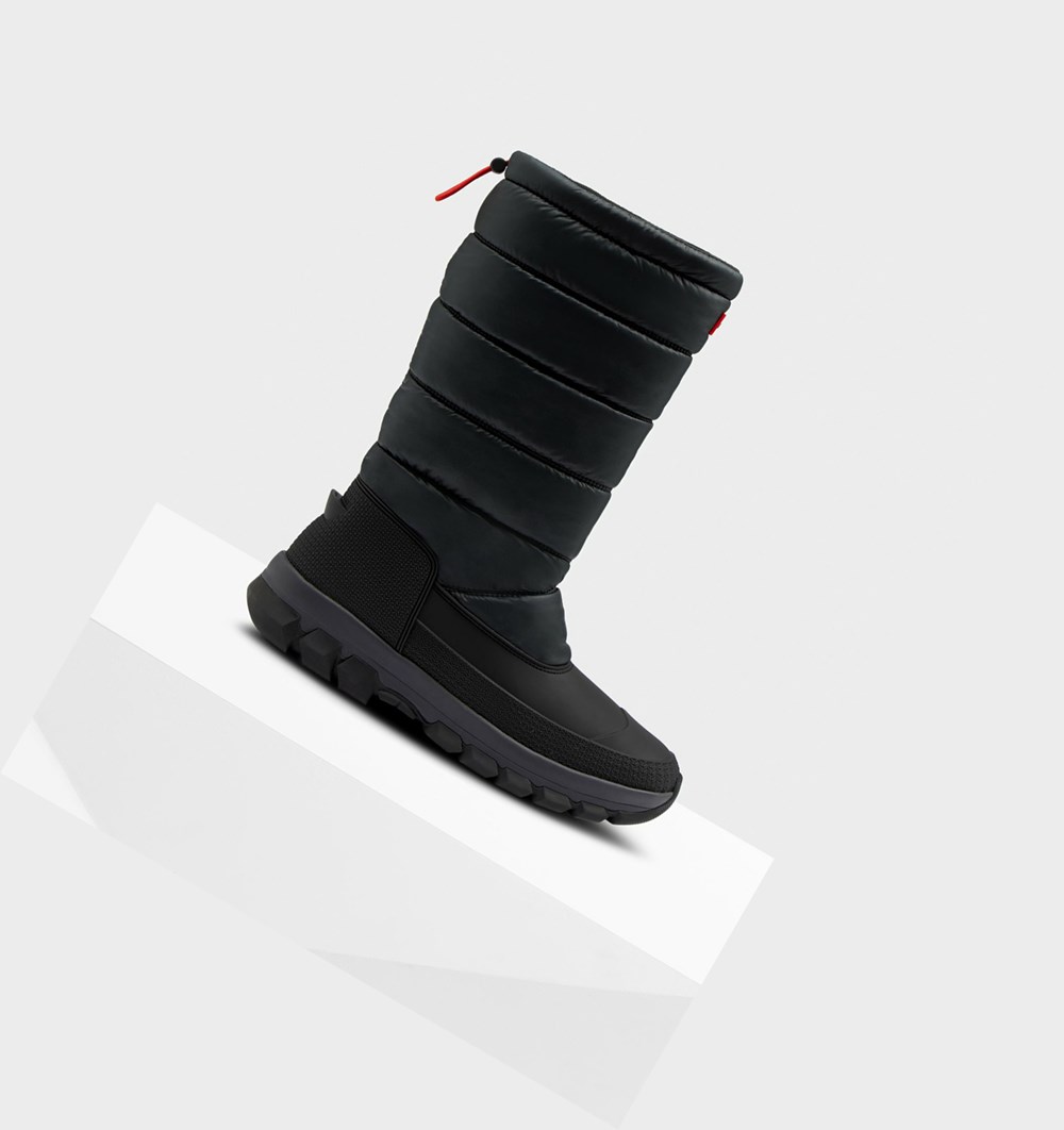 Botas de Neve Hunter Original Insulated Tall Masculino Pretas | ZKBULC864