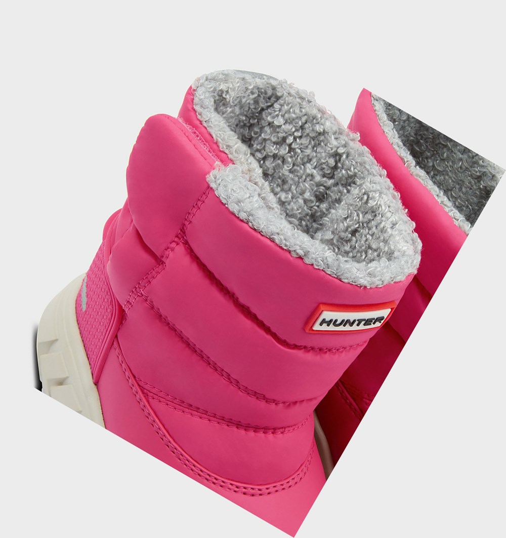 Botas de Neve Hunter Original Little Insulated Criança Luz Rosa | SFMCKH274