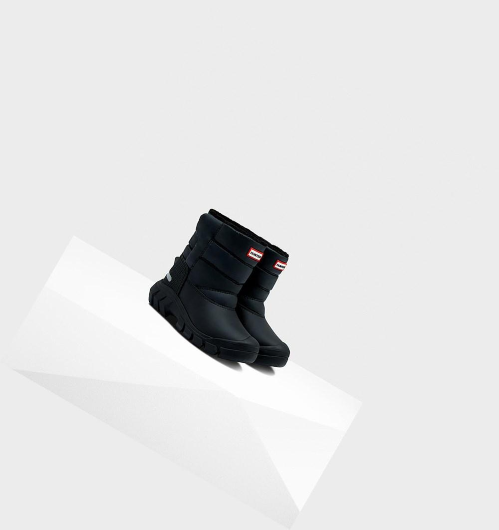 Botas de Neve Hunter Original Little Insulated Criança Pretas | ROTFYZ879