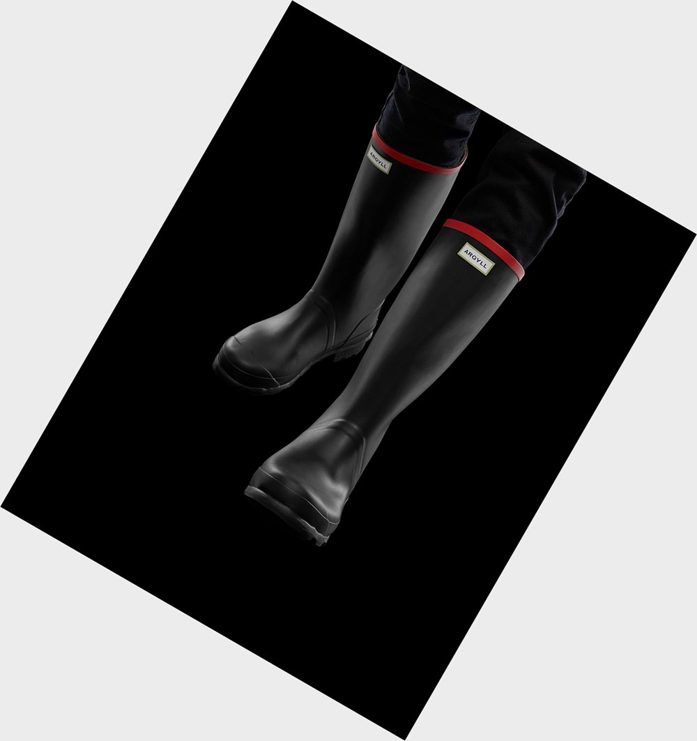 Galochas Hunter Argyll Full Knee Feminino Pretas | UBKJER518