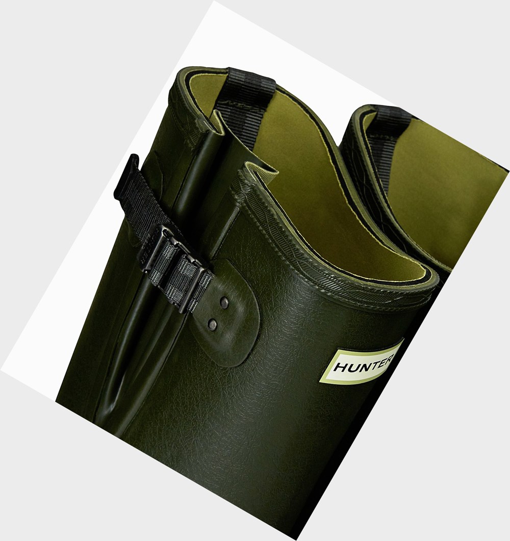 Galochas Hunter Balmoral Adjustable 3Mm Neoprene Masculino Verde Oliva Escuro | URYCWS345